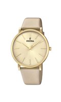 Watch Festina Woman Boyfriend in Steel yellow gold plated F20372/2 - F20372/2